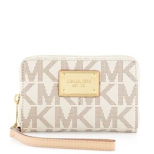 Michael Kors Smartphone Wallet Vanilla Logo